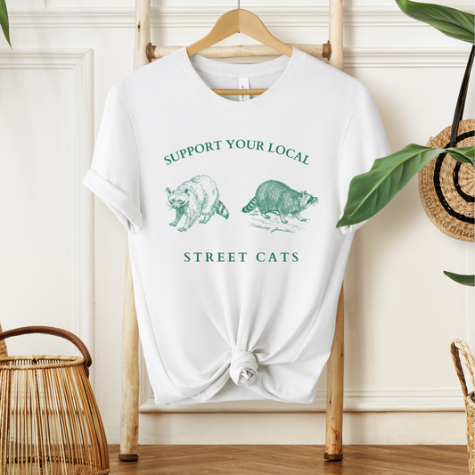 Support Your Local Street Cats Graphic T-Shirt